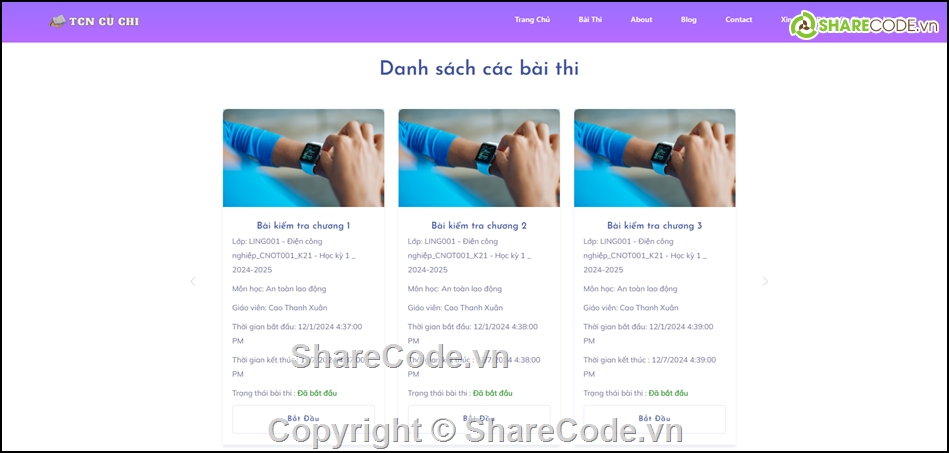 Trắc Nghiệm Online ASP.NET MVC,.NET,SQL Server,NET,SQL,Web Thi Trắc Nghiệm Online